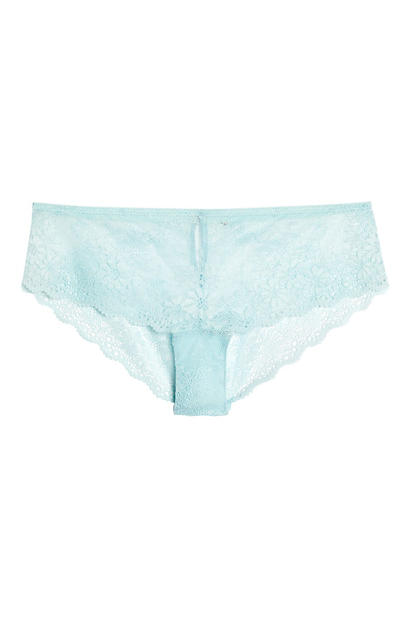 Shorty Sexy en Dentelle Sophistiquée Couleur Bleu Ciel