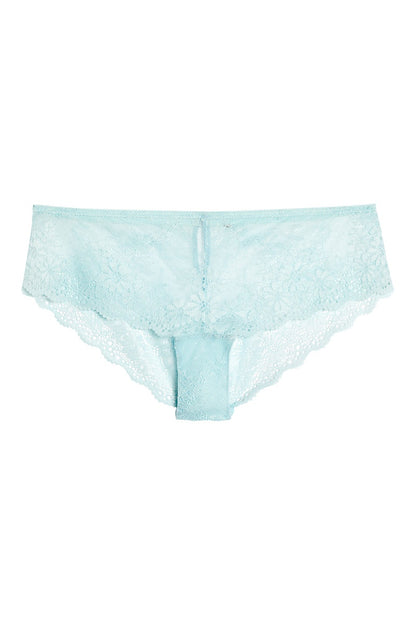Shorty Sexy en Dentelle Sophistiquée Couleur Bleu Ciel