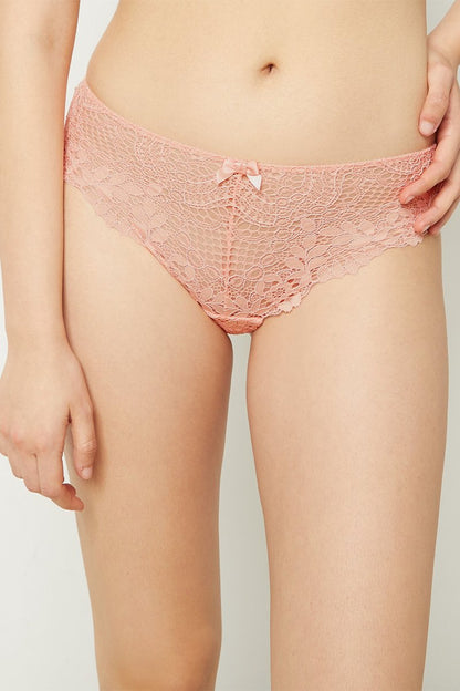 Culotte en Dentelle Rose avec Nœud Élégant Lingerie Success