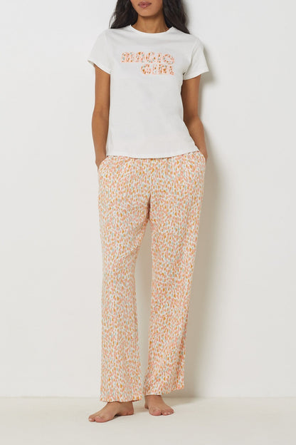 T-shirt de pyjama Peewee Spe blanc 100% coton confortable