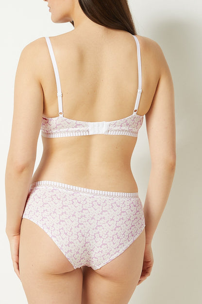 Shorty Happily en coton doux motifs fantaisie ciel et vert