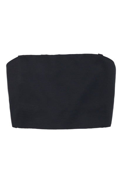 Soutien-gorge bandeau noir sans armatures et bretelles amovibles