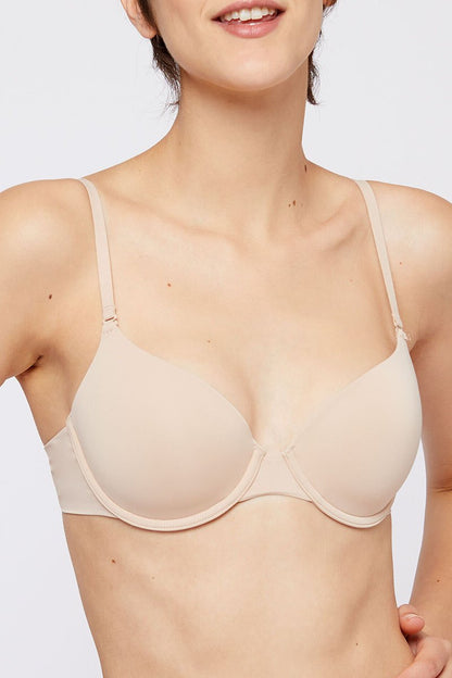 Soutien-gorge Pure Fit beige à armatures et bonnets moulés